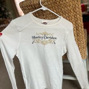 Harley-Davidson women’s white thermal long sleeve